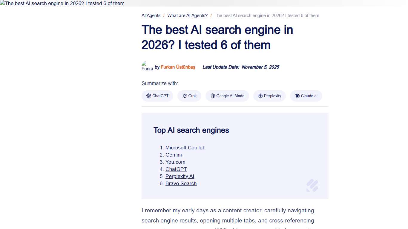 The best AI search engine in 2026? I tested 6 of them The Jotform Blog