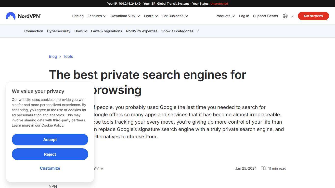 Best 11 Private Search Engines in 2026 NordVPN